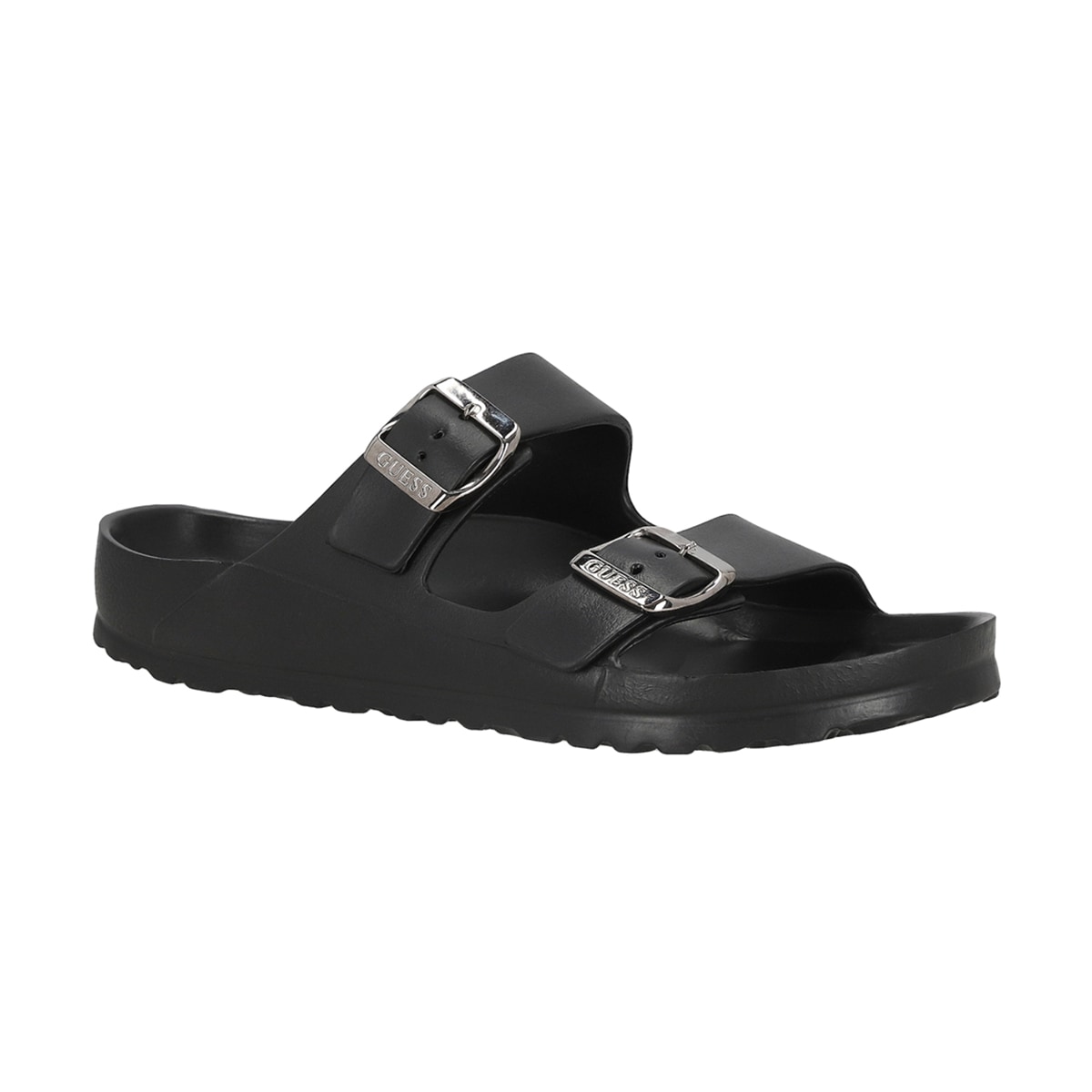 Sandalia Casual Ligera Guess Negro Aplicaci&oacute;n Hebillas para Hombre image number null
