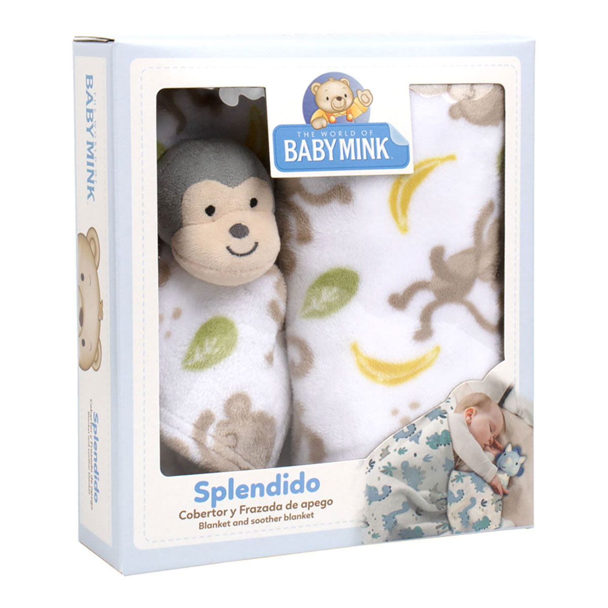 Cobertor Estampado con Mu&ntilde;eco Baby Mink image number null
