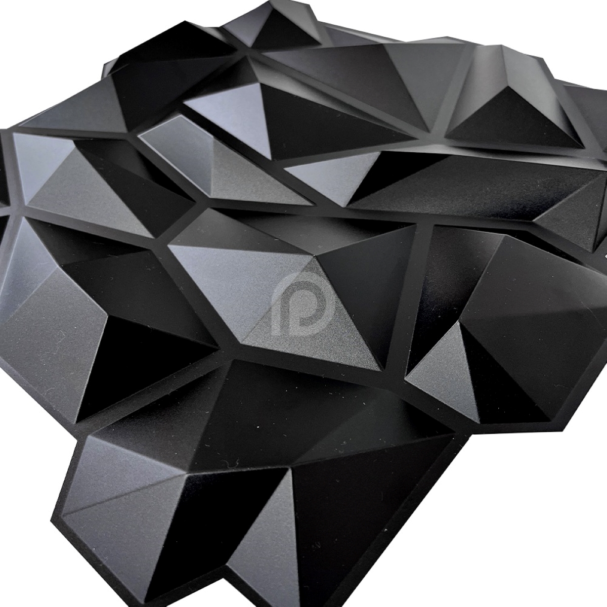 Panel decorativo 3D Cristal Negro 50x50cm Deco PVC image number null