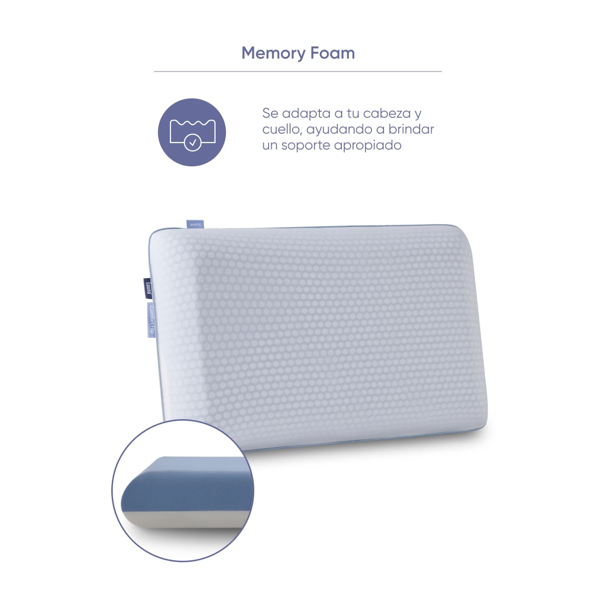 Almohada Comfort Flip Est&aacute;ndar Luuna image number null