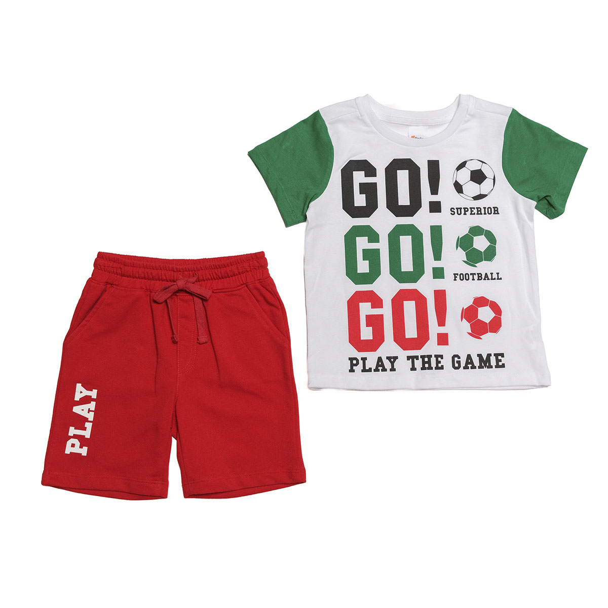 Conjunto de Playera Manga Corta y Short Dise&ntilde;o F&uacute;tbol Go! Being 2 Nice para Ni&ntilde;o image number null