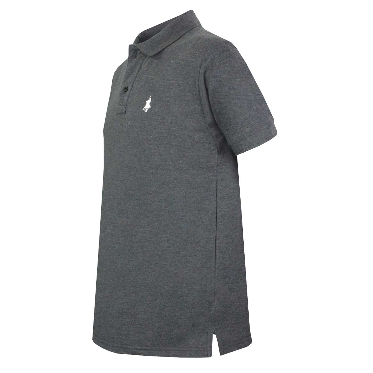 Playera Talla Plus Polo Manga Corta Jaspe Negro RCB Polo Club Modelo elo 104Bpngo Para Hombre image number null