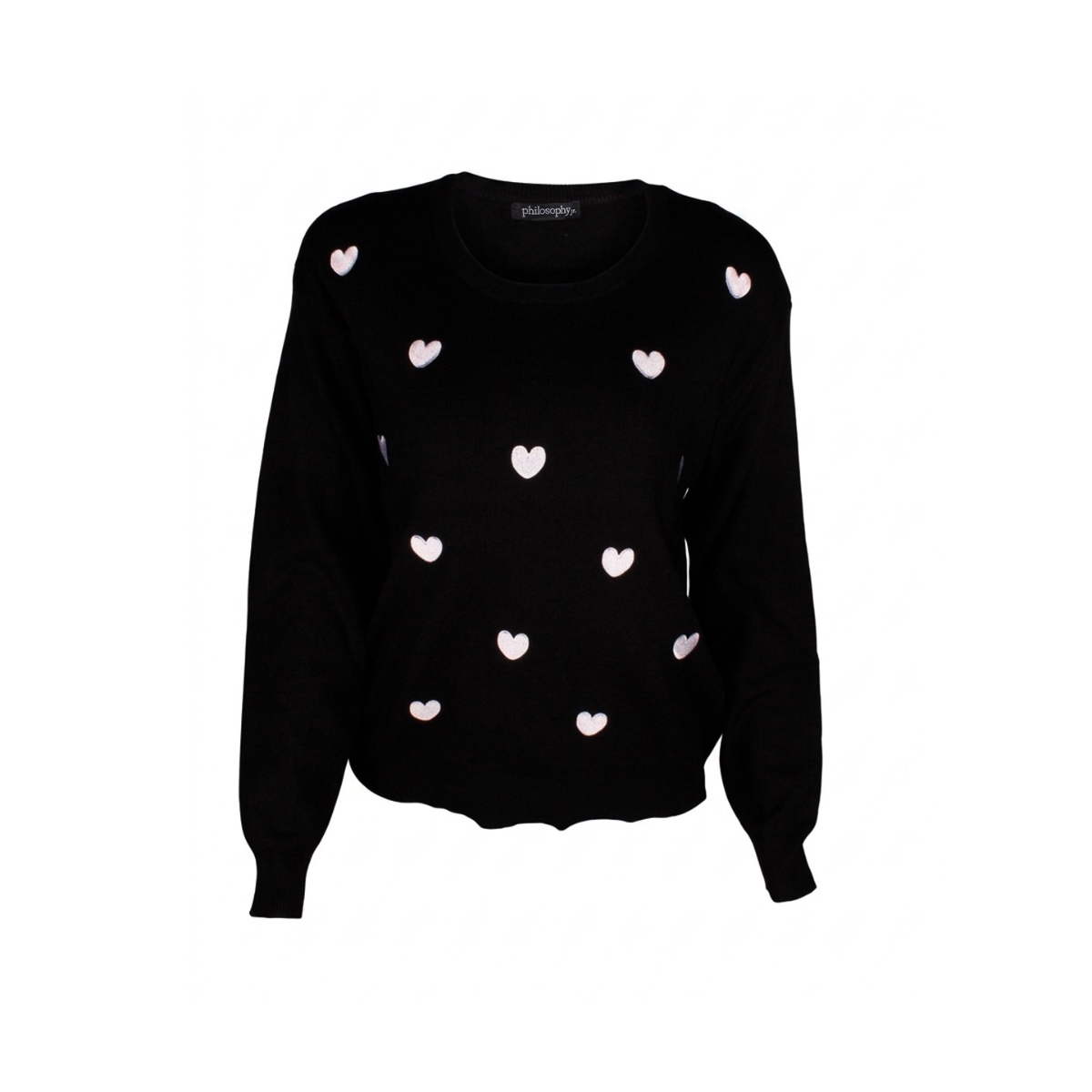 Su&eacute;ter Estampado De Corazones Philosophy Para Mujer Junior image number null