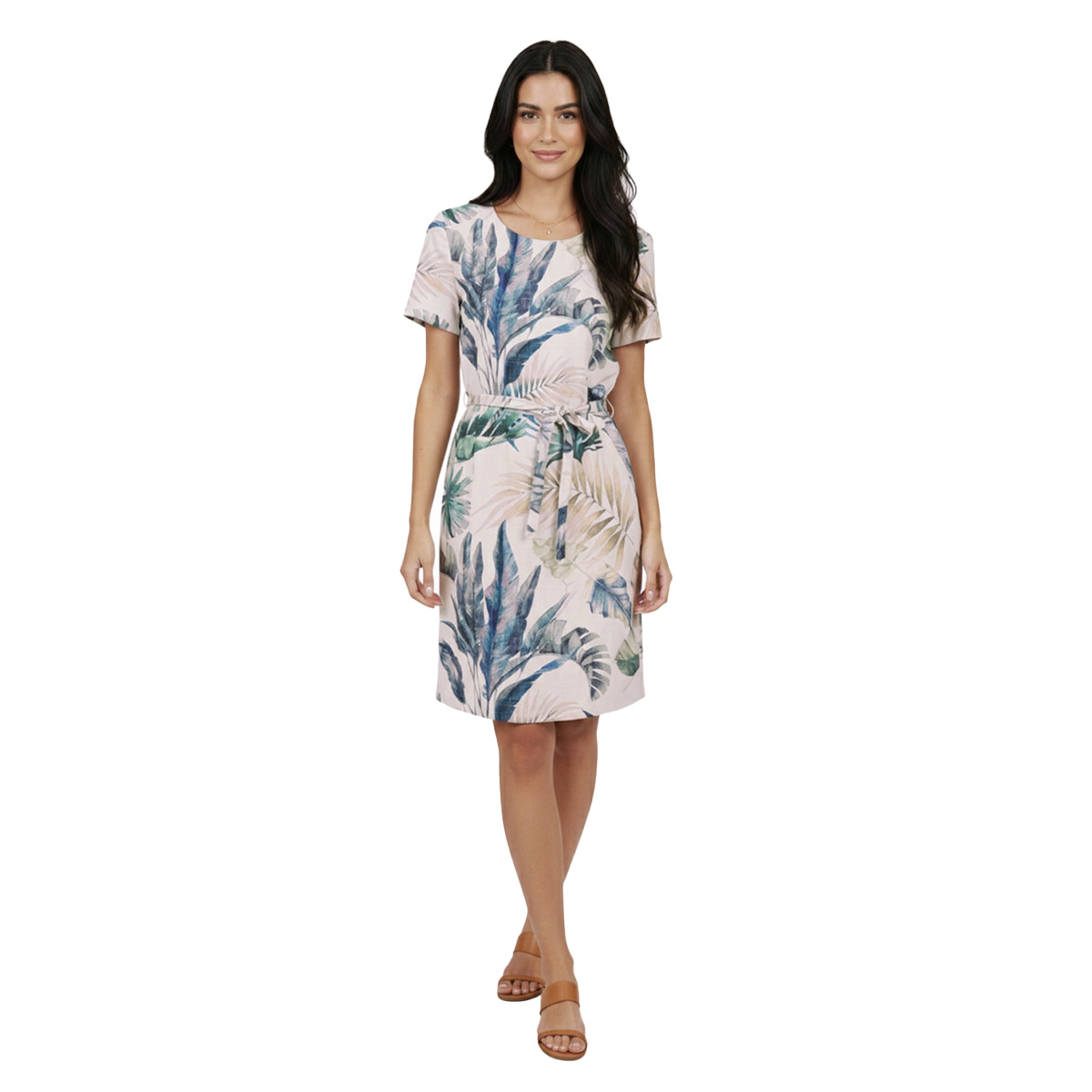 Conjunto de 2 Piezas de Saco Liso y Vestido Estampado Diva para Mujer image number null