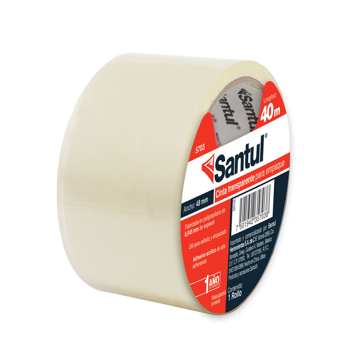 Santul 5703  Cinta Adhesivas, Transparente, 40 M image number null