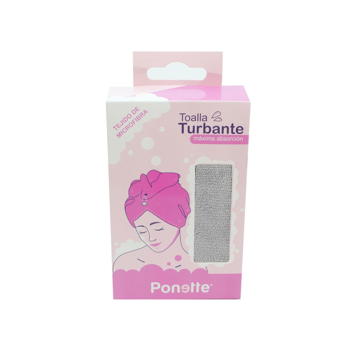 Toalla Turbante Rosa Ponette image number null