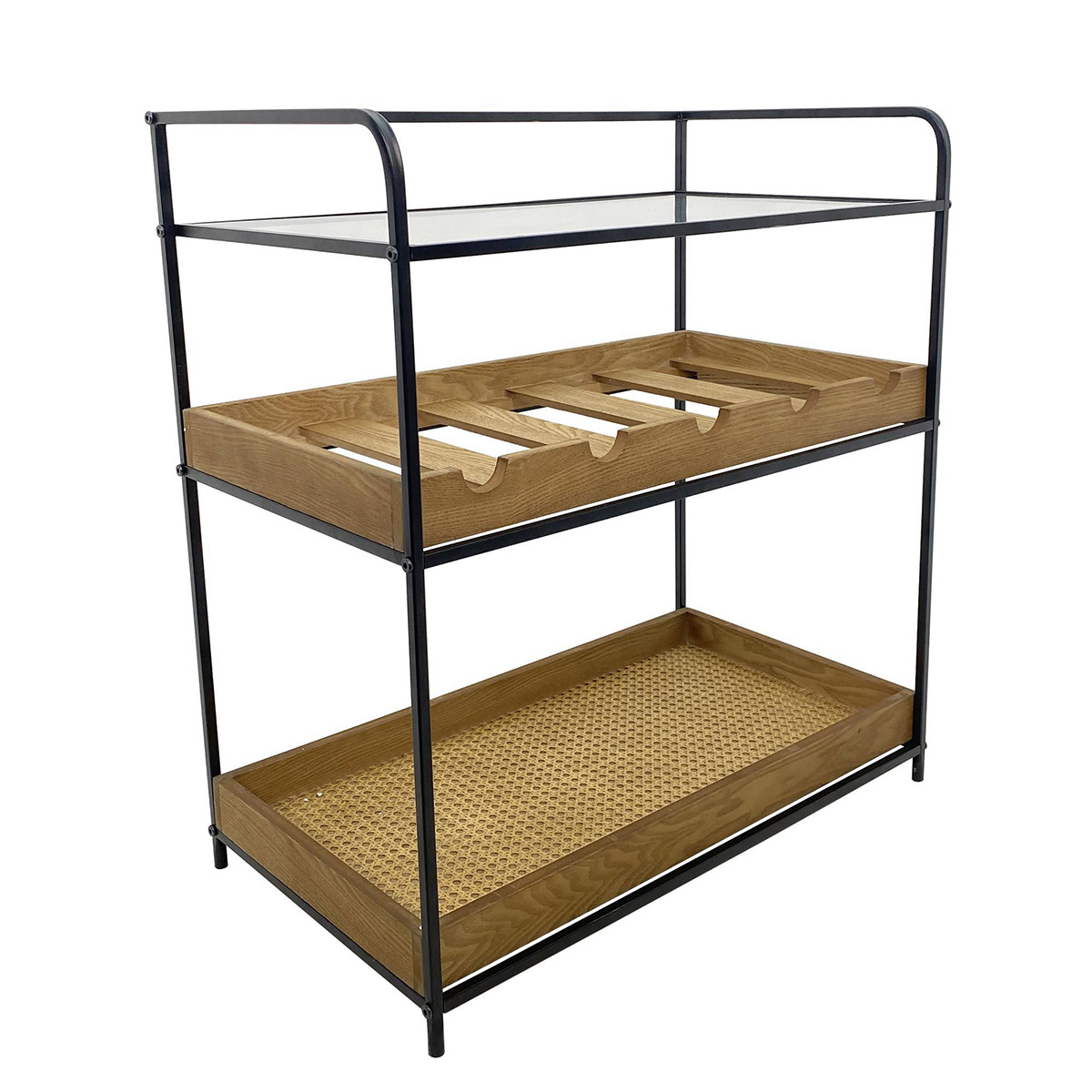 Rack Para Vino Black Cub Base Concepts Life image number null