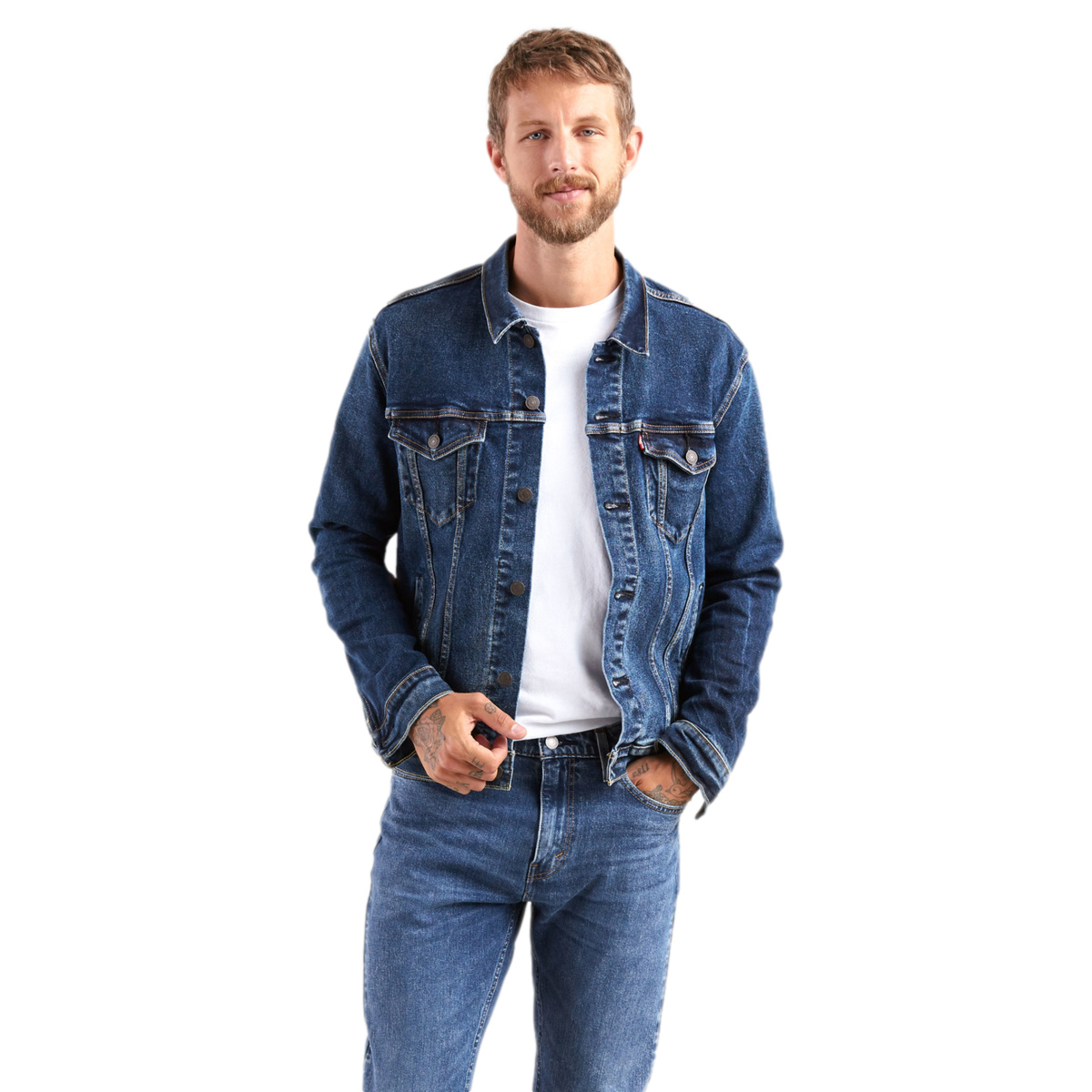 Chamarra Cl&aacute;sica Trucker Levi's en Mezclilla para Hombre Plus image number null
