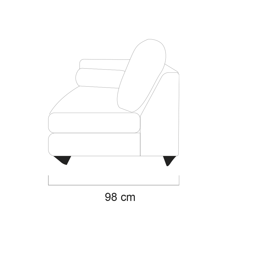 Sala Modular Der Lia Julieta Beige ARTABAN image number null