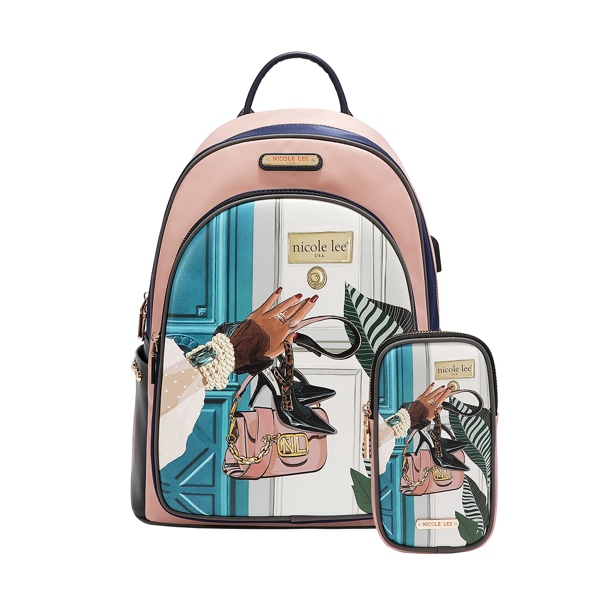 Mochila Multicolor Emotion Nicole Lee Bp16698-Emt image number null