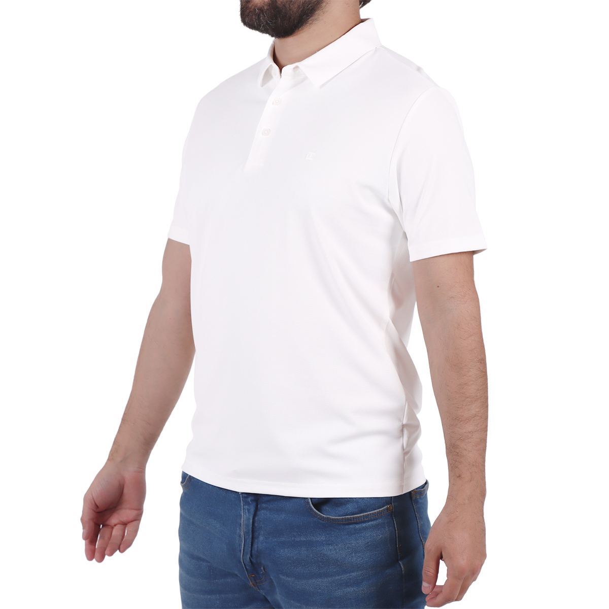 Playera Polo Blanca Manga Corta Ted Lapidus para Hombre image number null