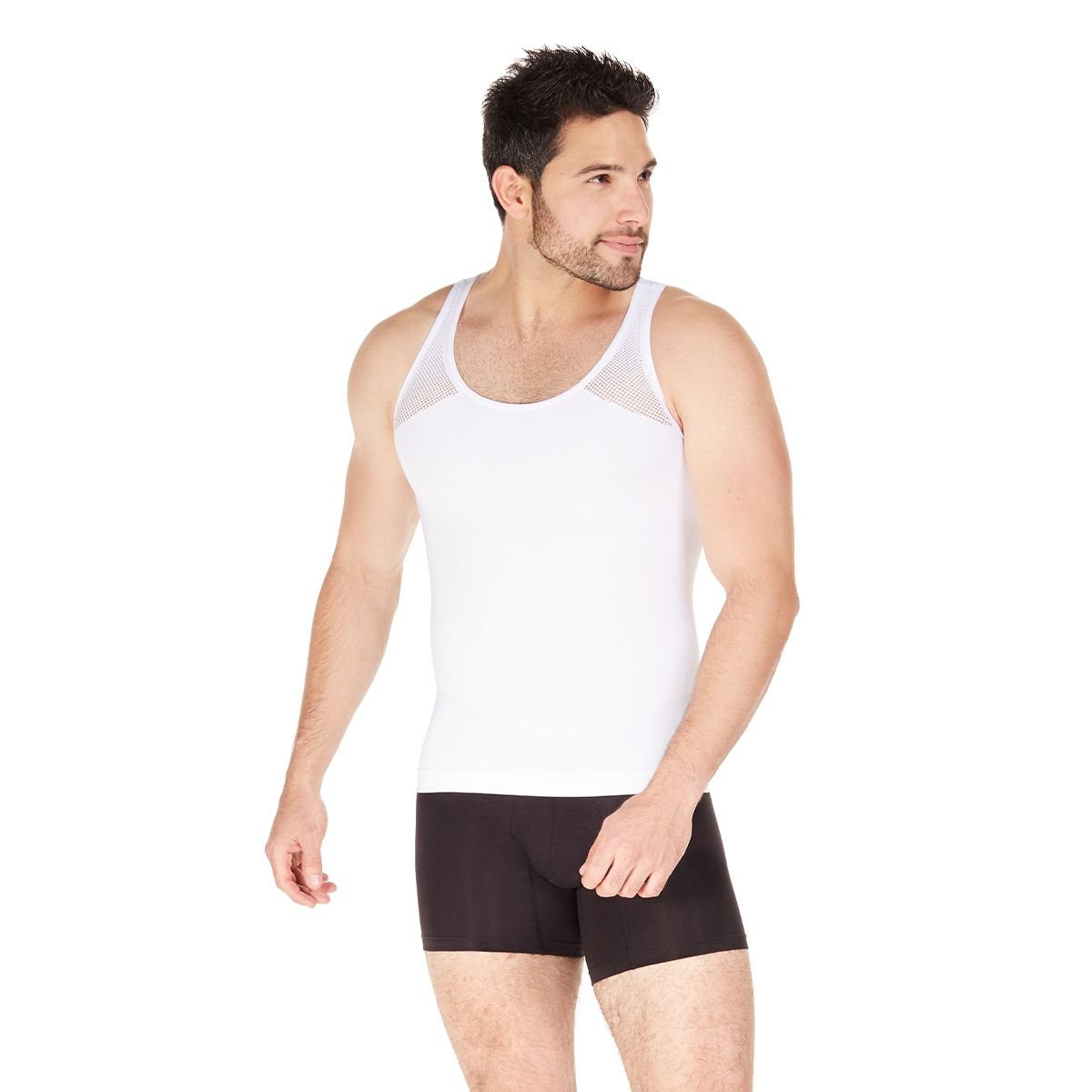 Camiseta Faja Blanca Control Medio Geordi para Hombre image number null