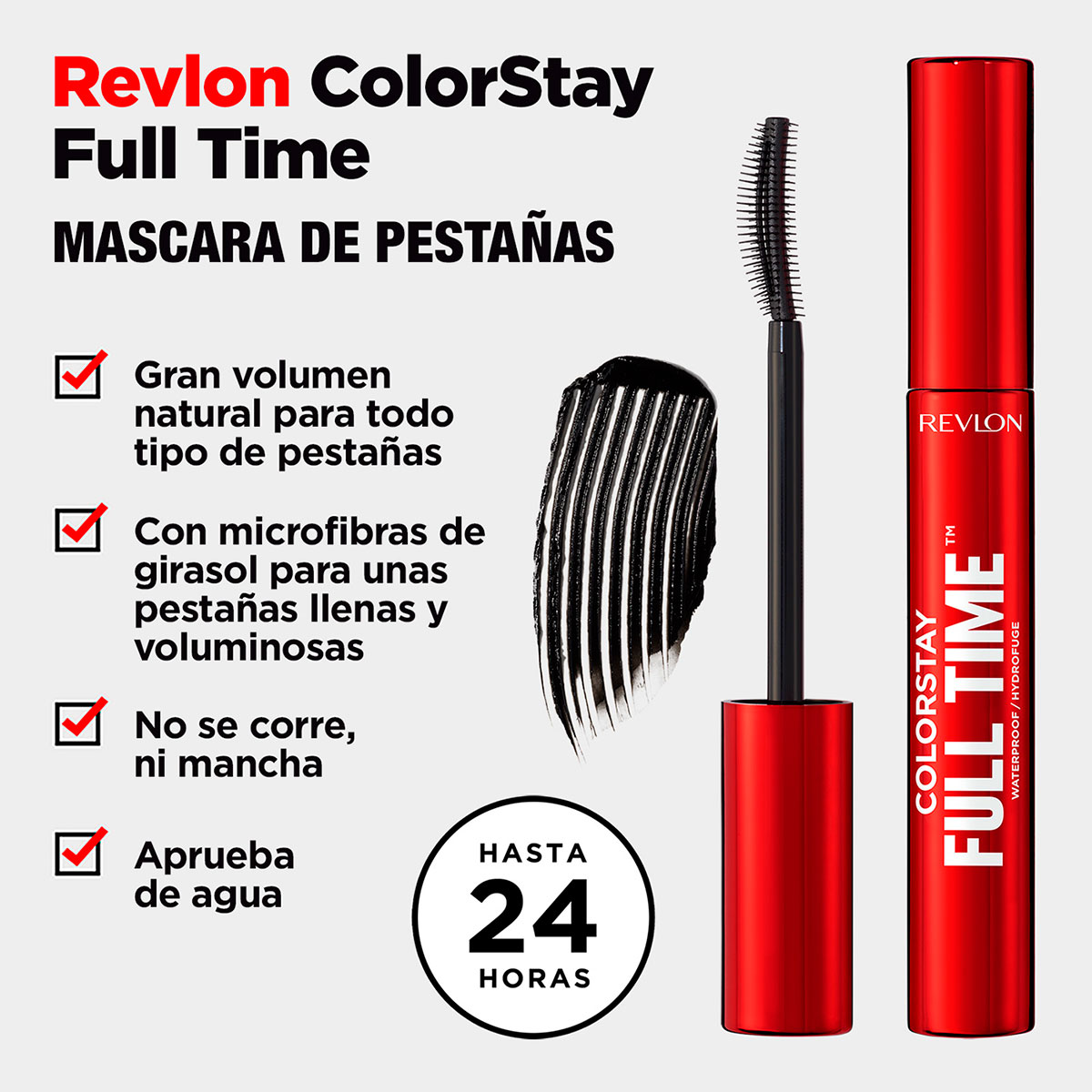 Revlon ColorStay Full Time Wp Card Blackest Black Everlasting image number null