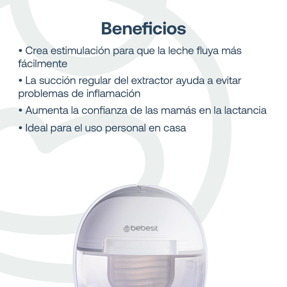 Extractor de Leche Bebesit Hands-Free LX con 10 Bolsas de 200 ml image number null