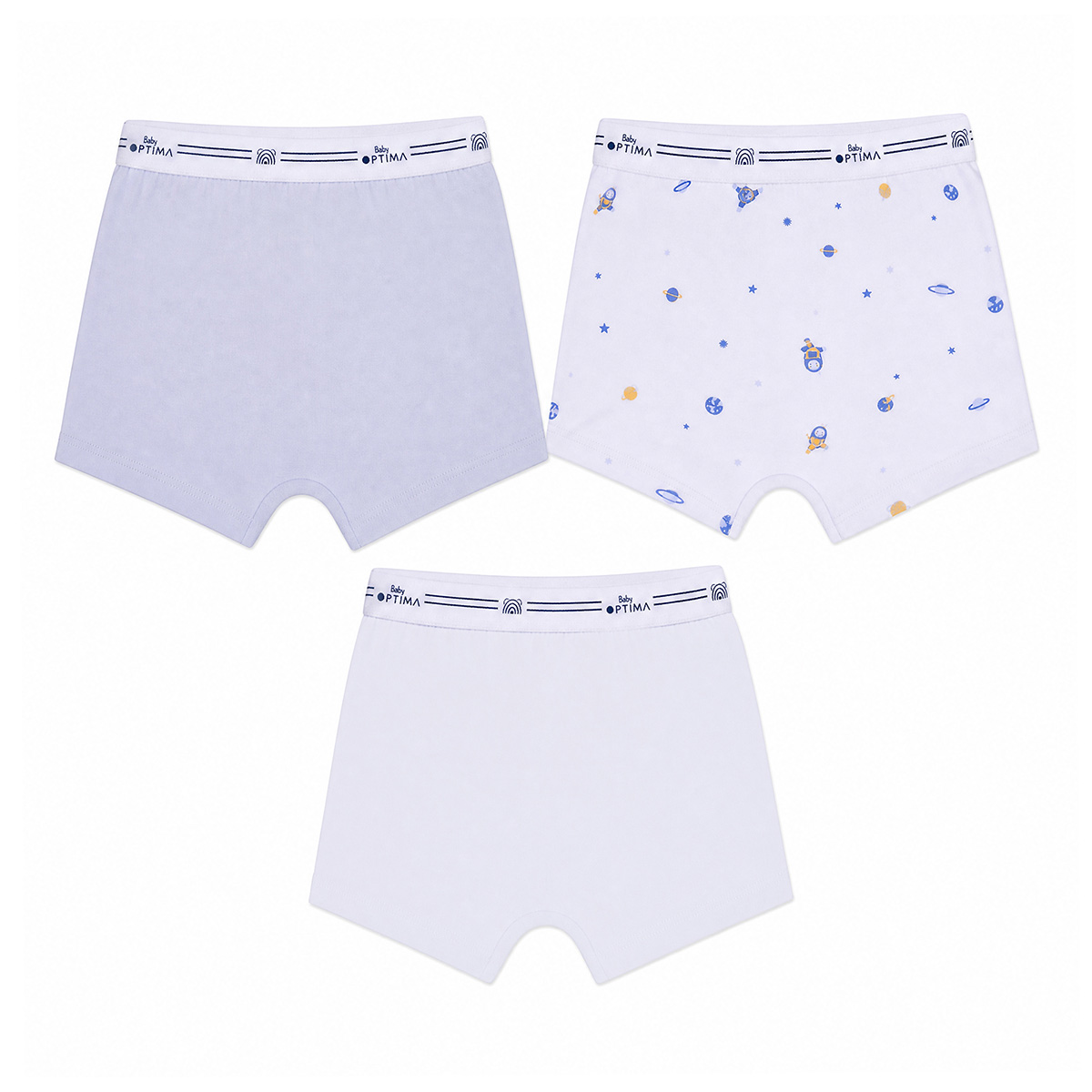 3 Pack B&oacute;xer con Dise&ntilde;o Baby Optima Azul para Ni&ntilde;o image number null