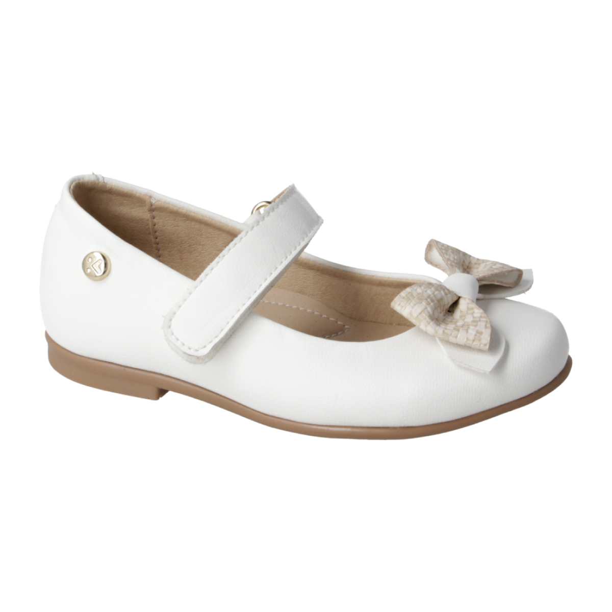 Balerina con Aplicaci&oacute;n Mo&ntilde;o Blanco Karsten Ajuste Velcro para Ni&ntilde;a image number null
