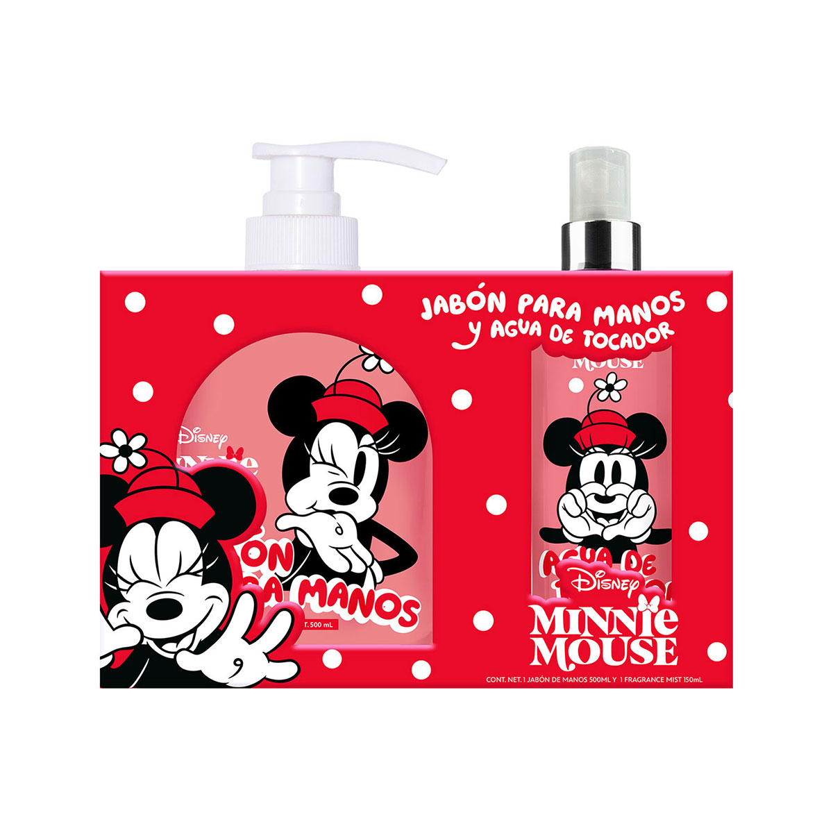 Set Jab&oacute;n para Manos 500 ml + Body Mist Minnie 150ml image number null