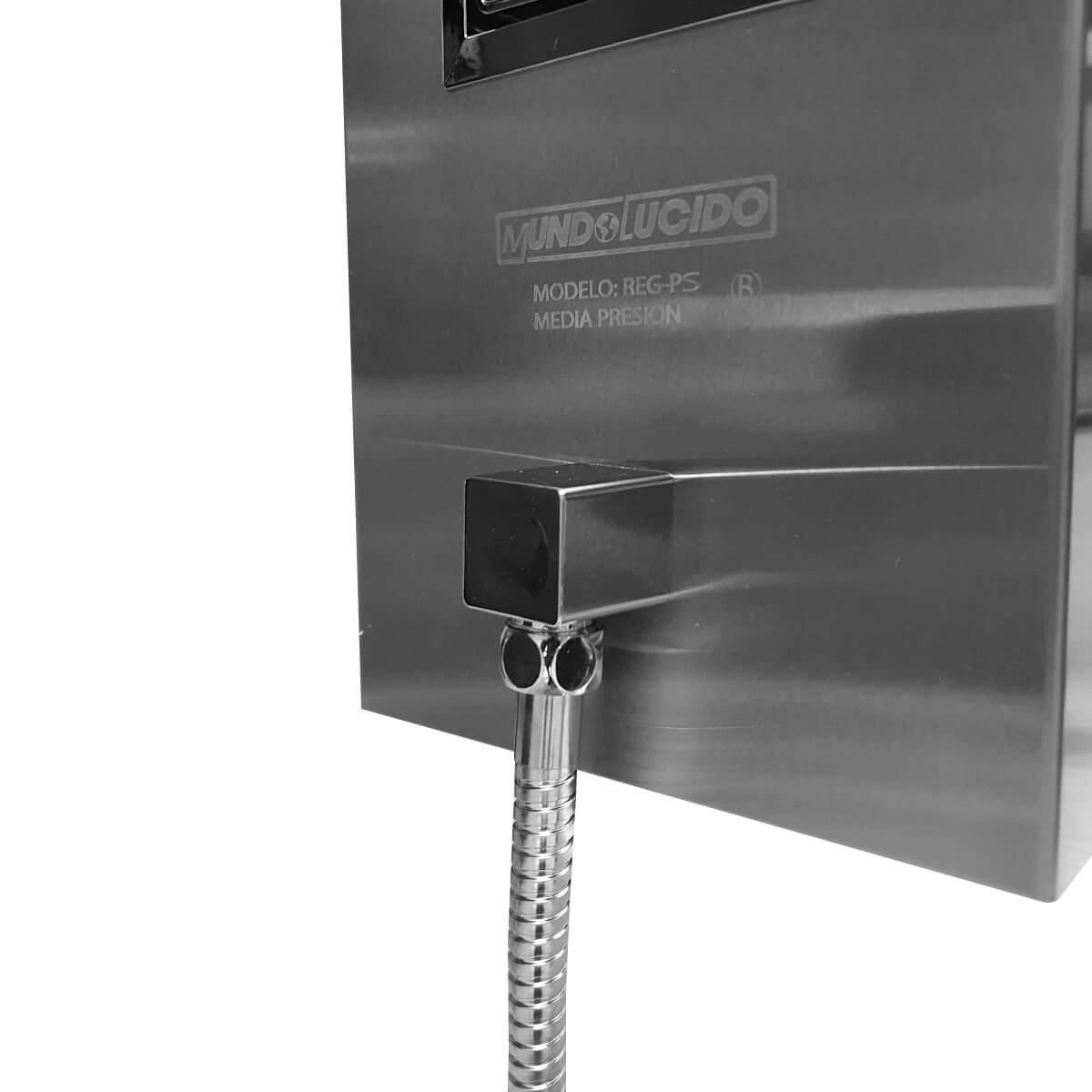 Regadera Tipo Panel A 2 Piezas Con Jabonera Regpse Mundo Lucido image number null