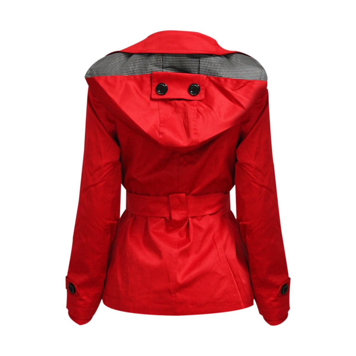 Gabardina Con Solapa Davinchy Para Mujer Casual image number null