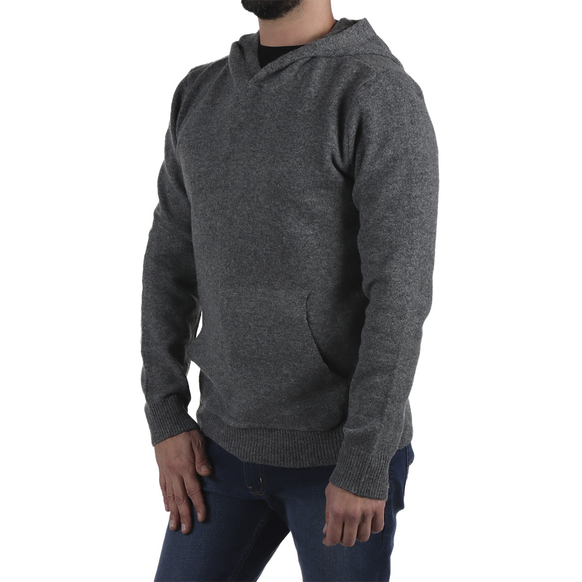 Su&eacute;ter con Capucha Bolsillo Canguro Jeanious para Hombre image number null
