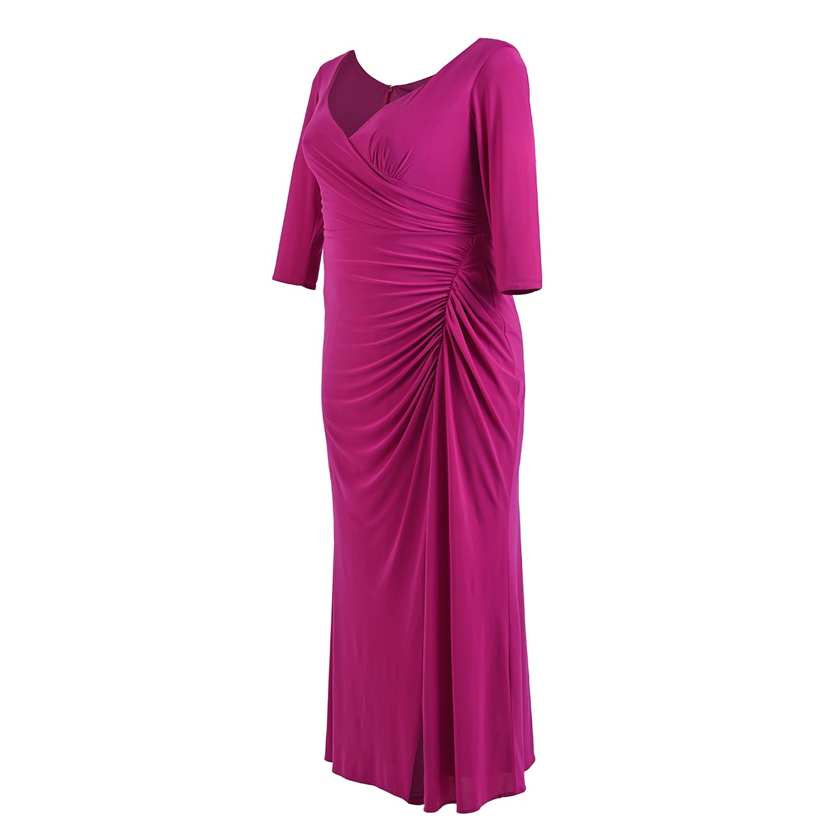 Vestido De Fiesta Con Pliegues En Costado Nikki Italy Para Mujer Curvy image number null