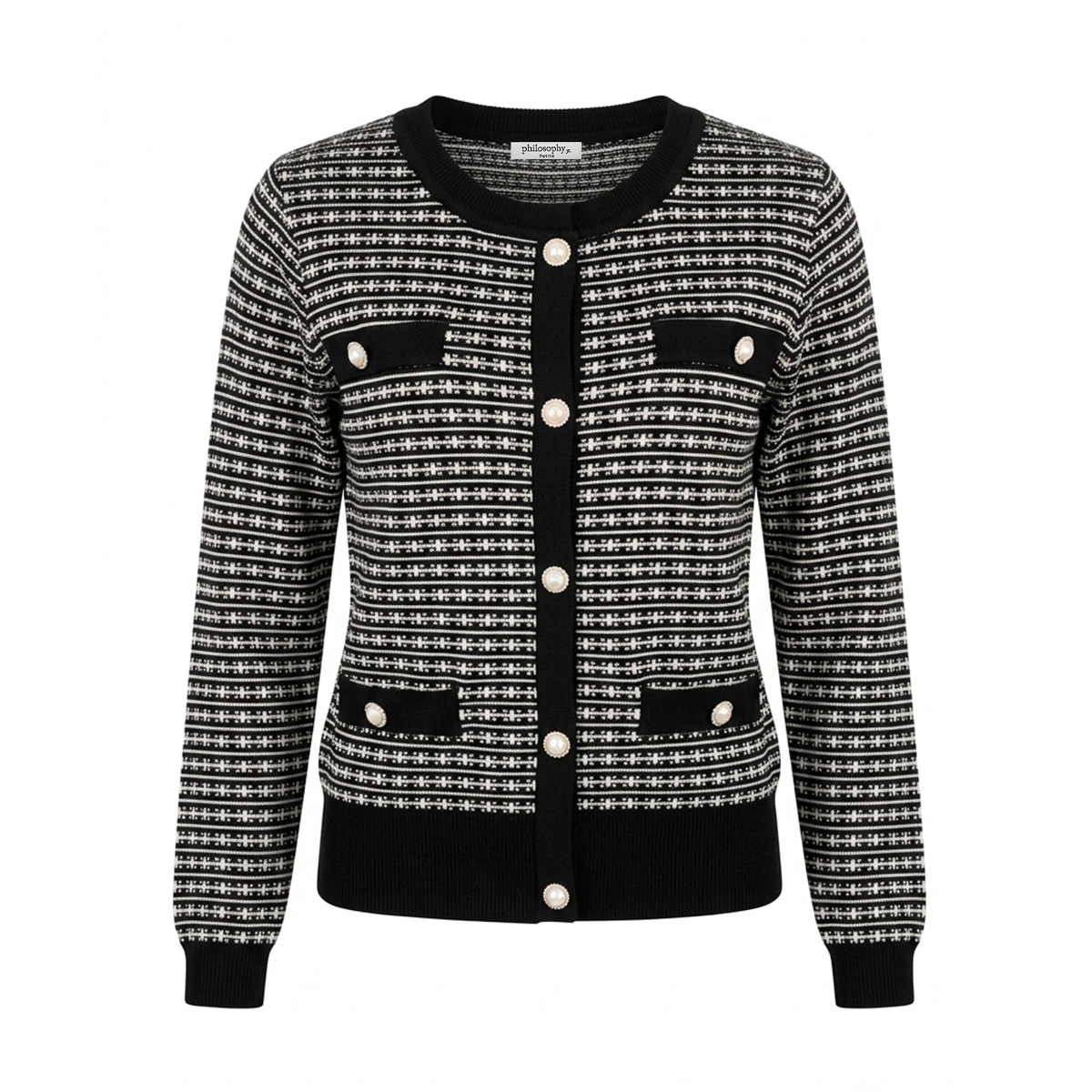 Su&eacute;ter Con Vivos Philosophy Petite para Mujer Petite image number null