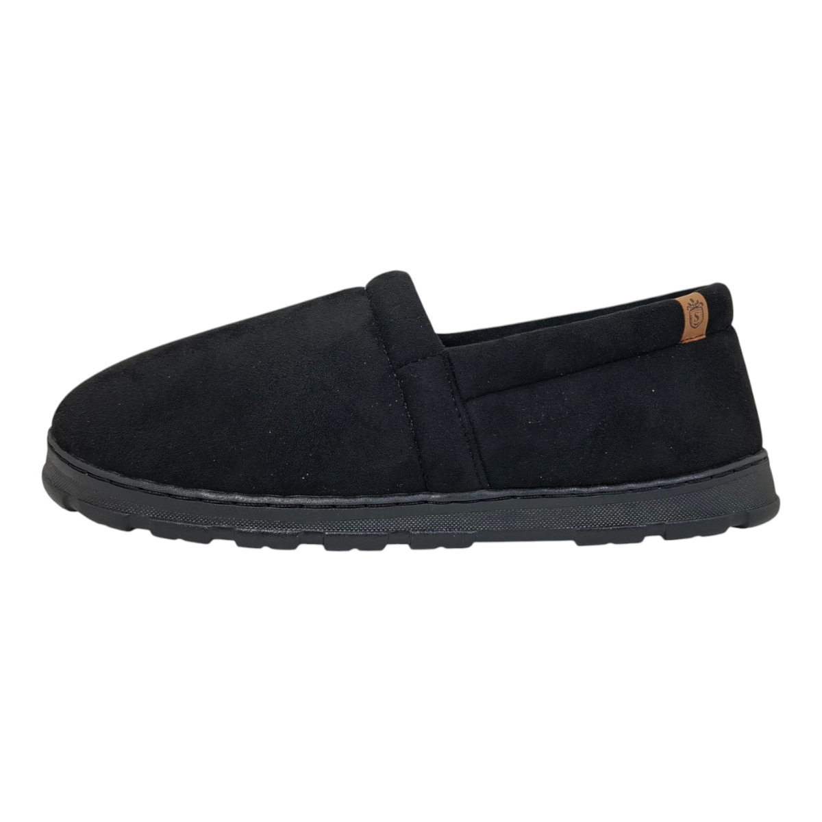 Pantufla Lisa Cerrada Stahl Negro para Hombre image number null
