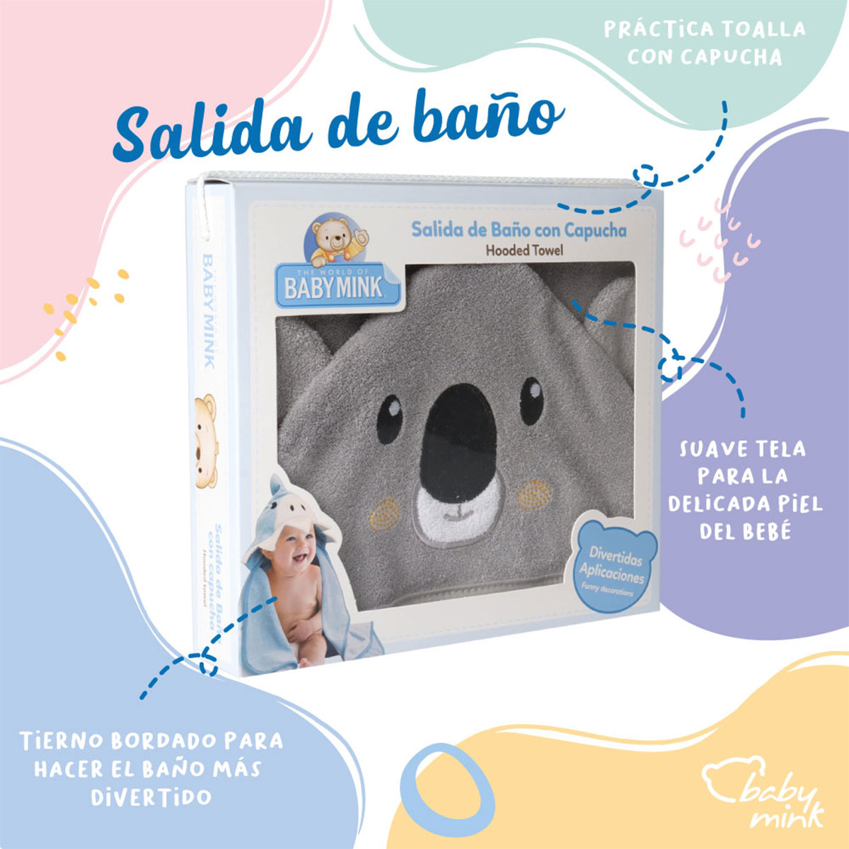 Salida de Ba&ntilde;o Koala Baby Mink image number null
