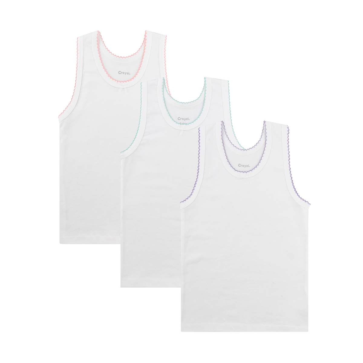 Set 3 Pack Camisetas Baby Creysi para Ni&ntilde;a image number null