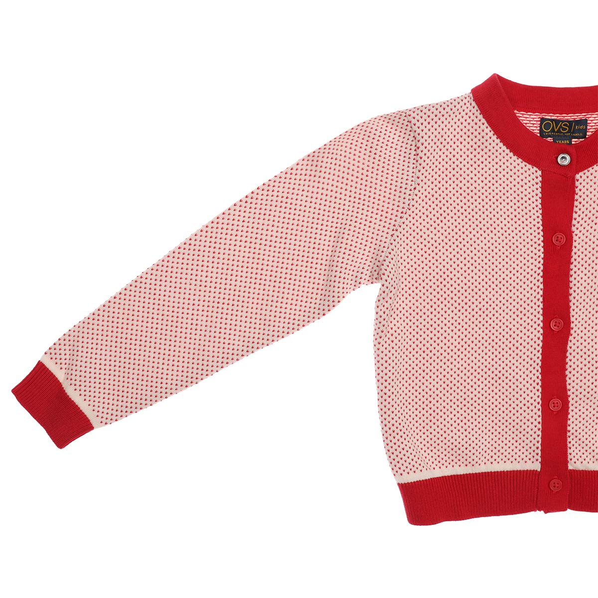Su&eacute;ter C&aacute;rdigan Detalles Bordados Bicolor OVS Ni&ntilde;a Toddler image number null