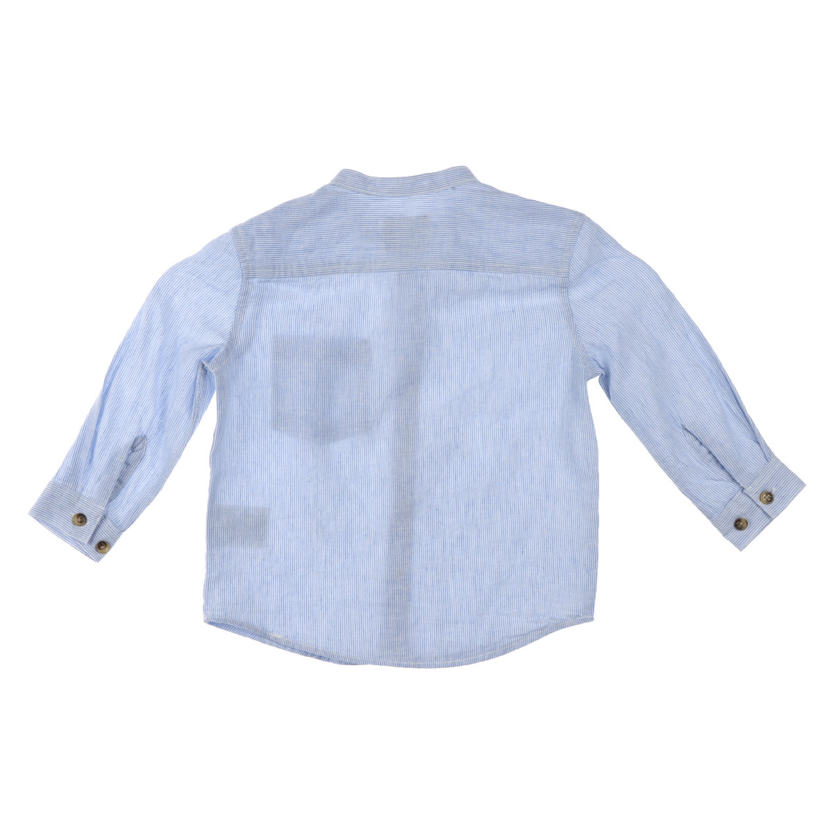 Camisa Cuello Mao Lino Algod&oacute;n Rayas Jeanious Ni&ntilde;o Toddler image number null