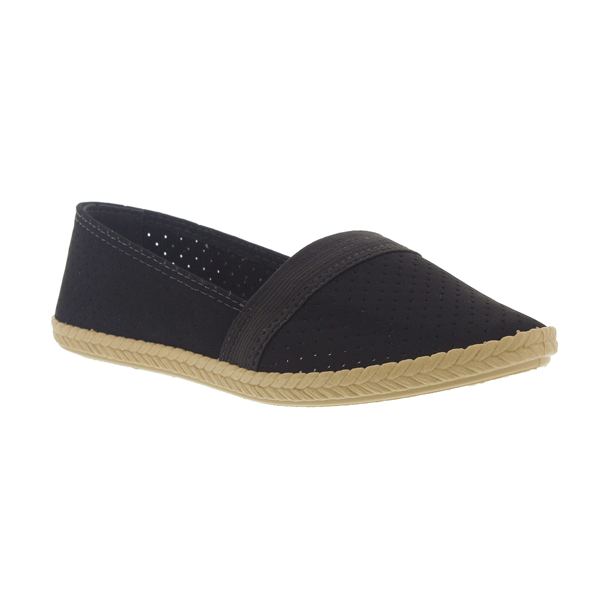 Alpargata Lisa  Para Mujer, Color Negro Moleca image number null