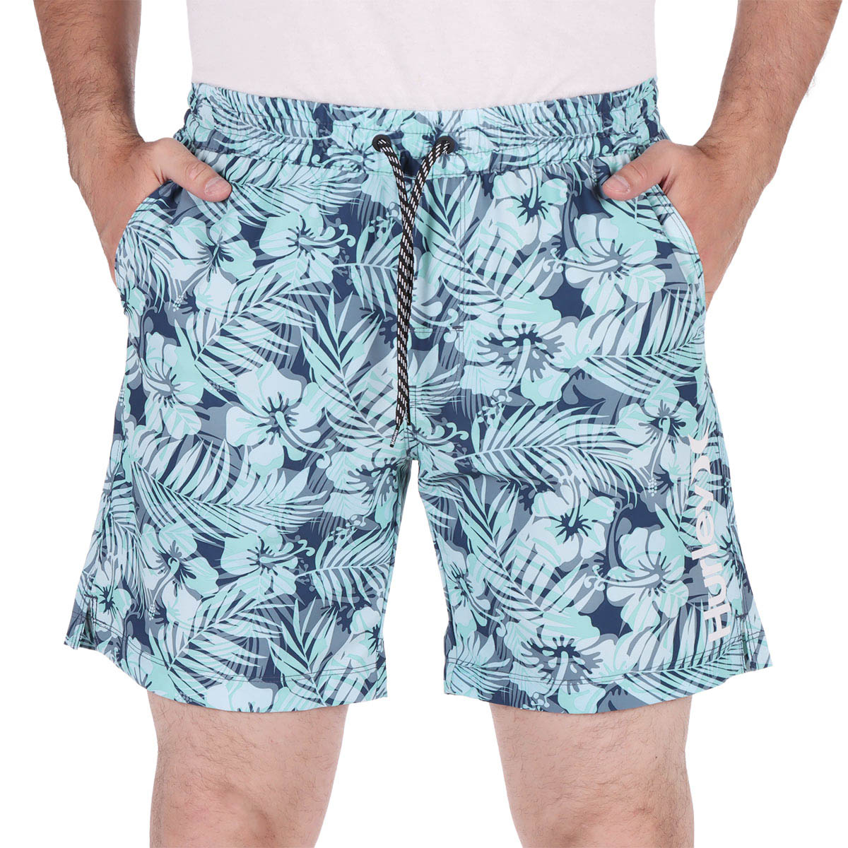 Traje de Ba&ntilde;o Estampado Floral Tropical Hurley para Hombre image number null