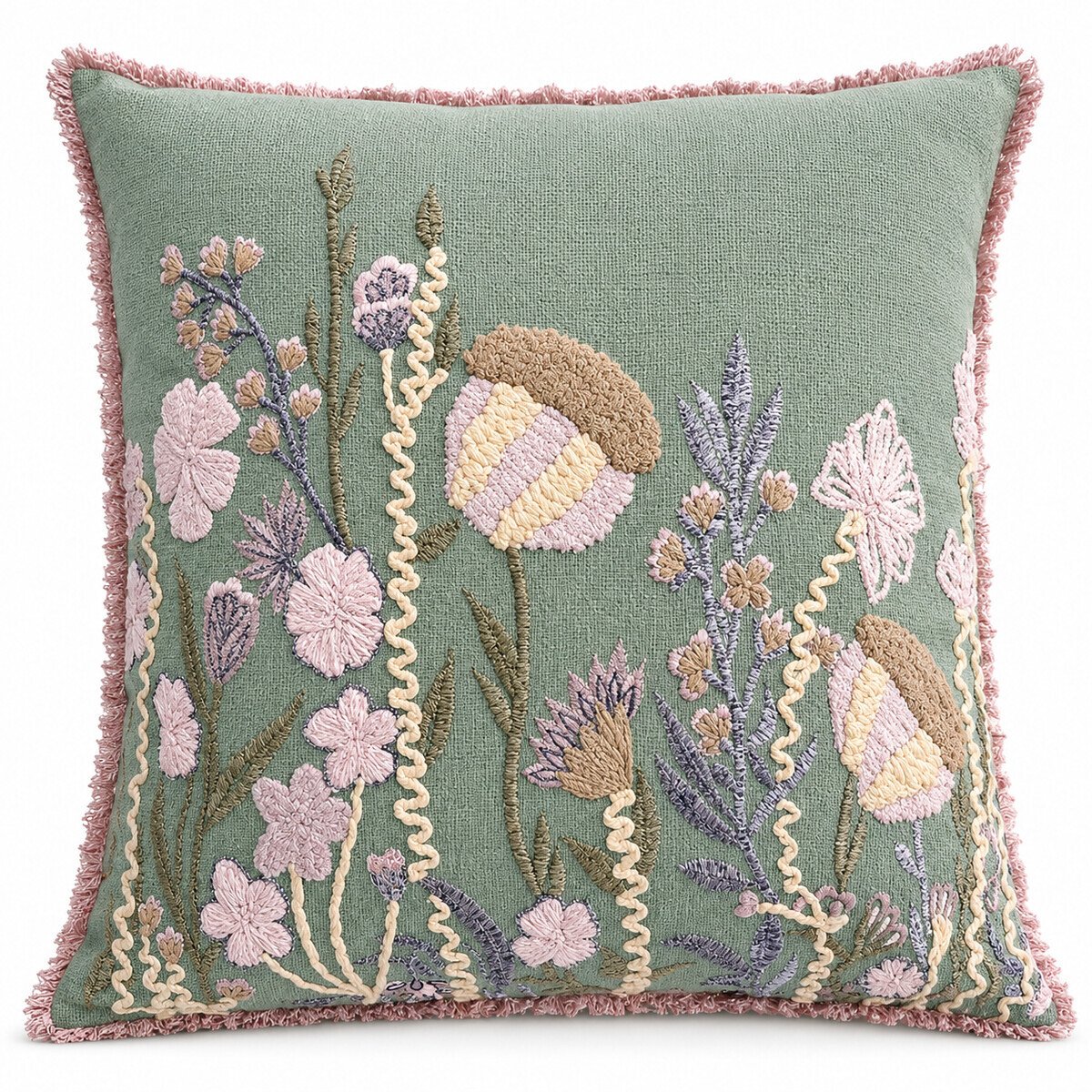Coj&iacute;n Mint Floral Vintage Home image number null