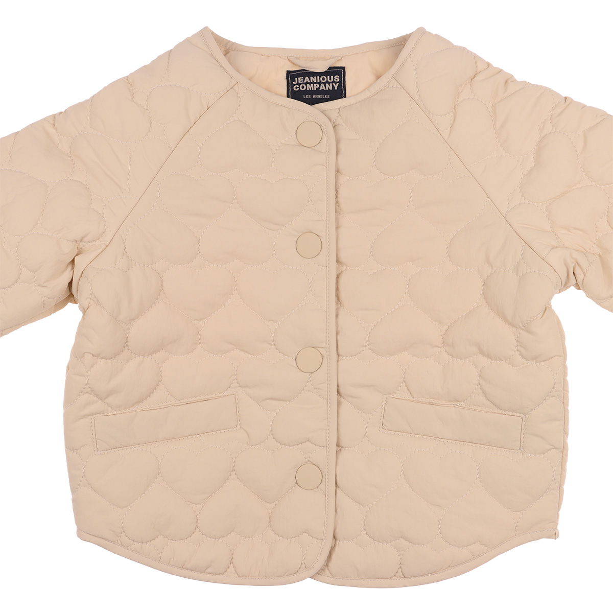Chamarra Capitonada Corazones Jeanious para Ni&ntilde;a Toddler image number null