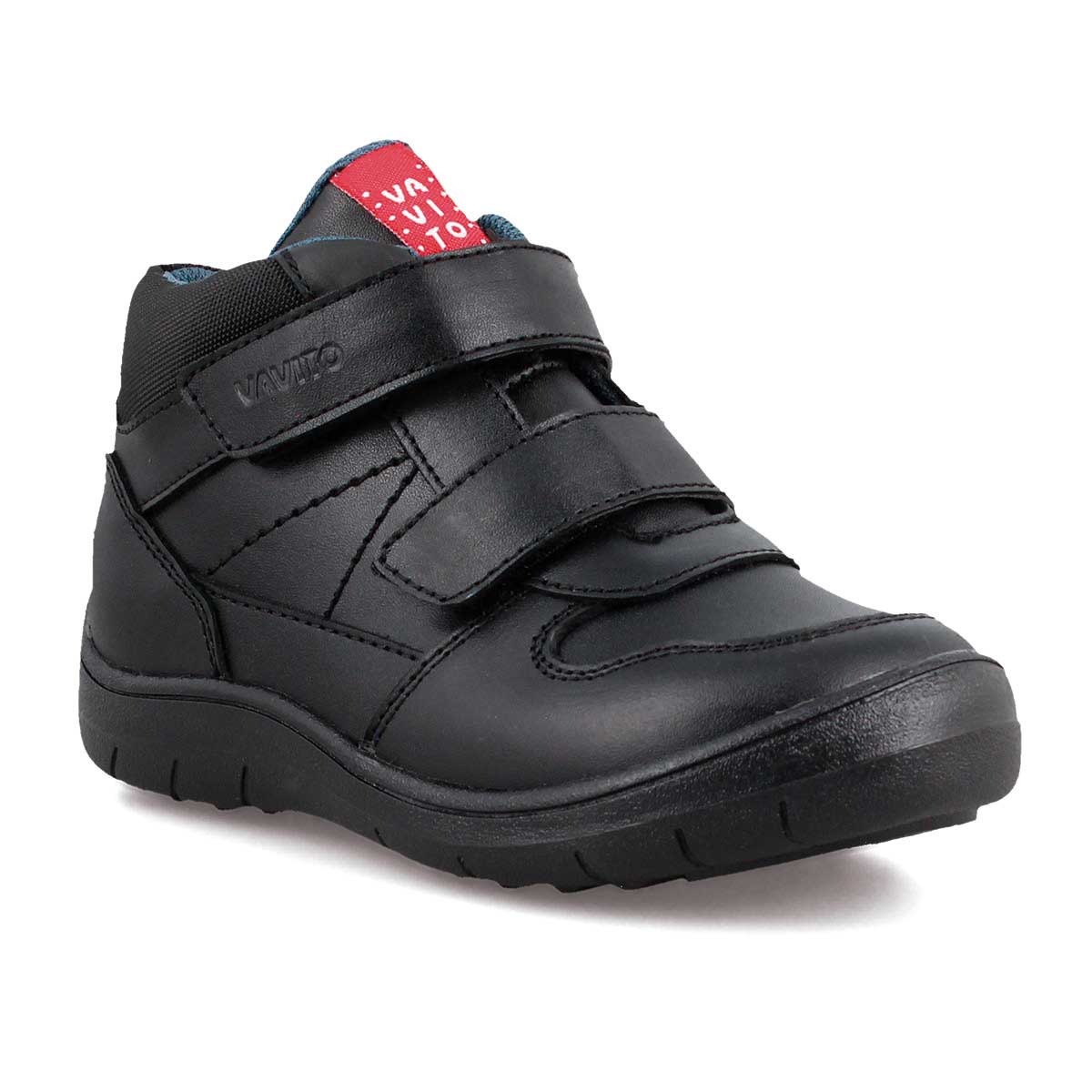 Bota Escolar Vavito Negro Ajuste Doble Velcro para Ni&ntilde;o image number null