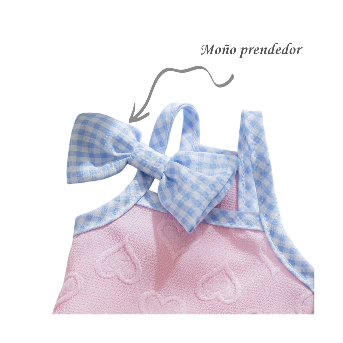 Vestido Rosa Con Azul Talla L Maypet image number null
