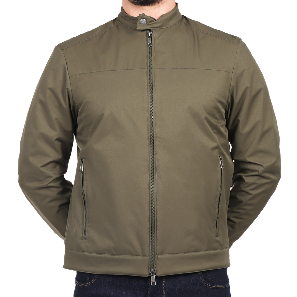 Chamarra Ligera Poli&eacute;ster Cuello Alto Bruno Magnani Hombre image number null