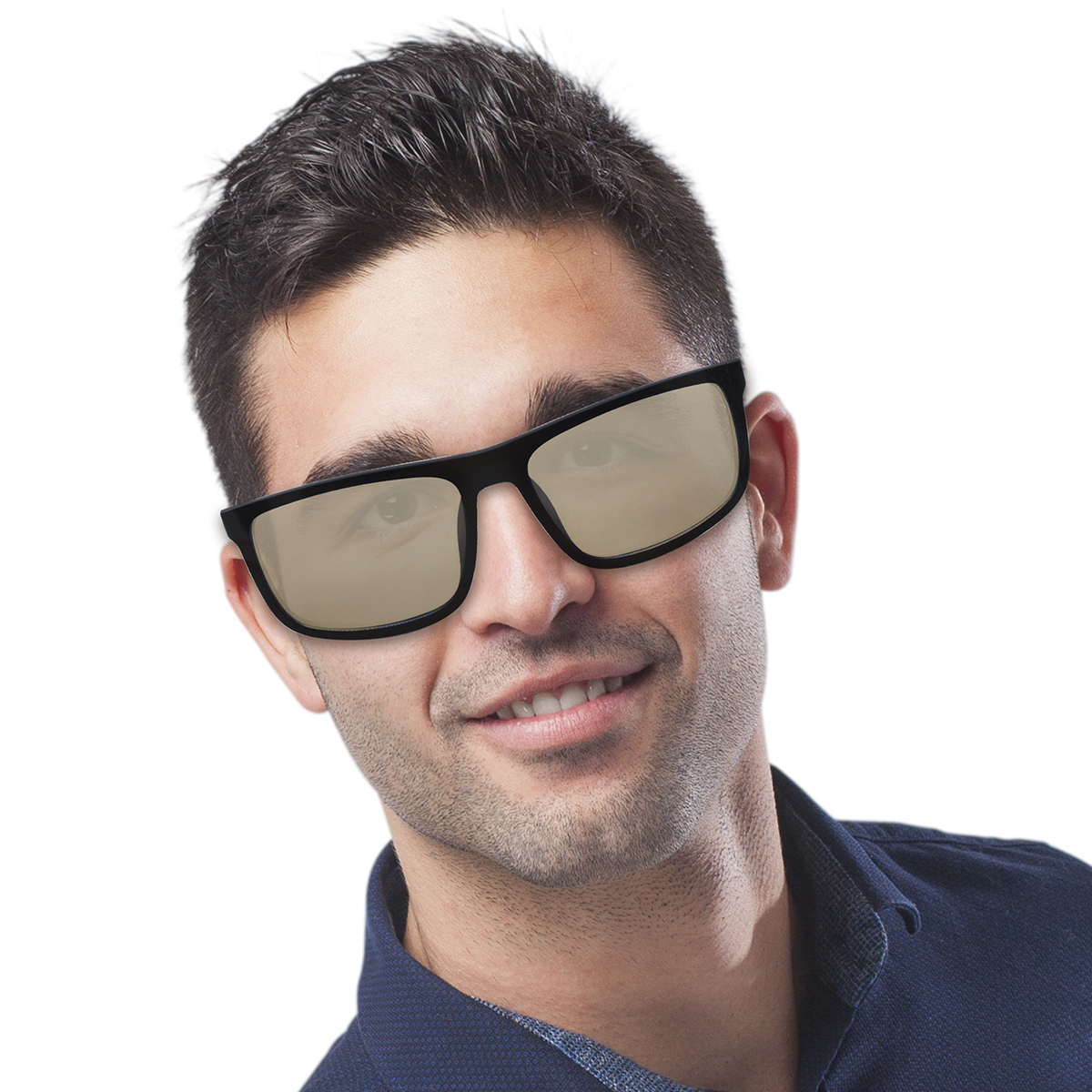 Lentes de Sol Cuadrados Mossimo Negro para Hombre image number null