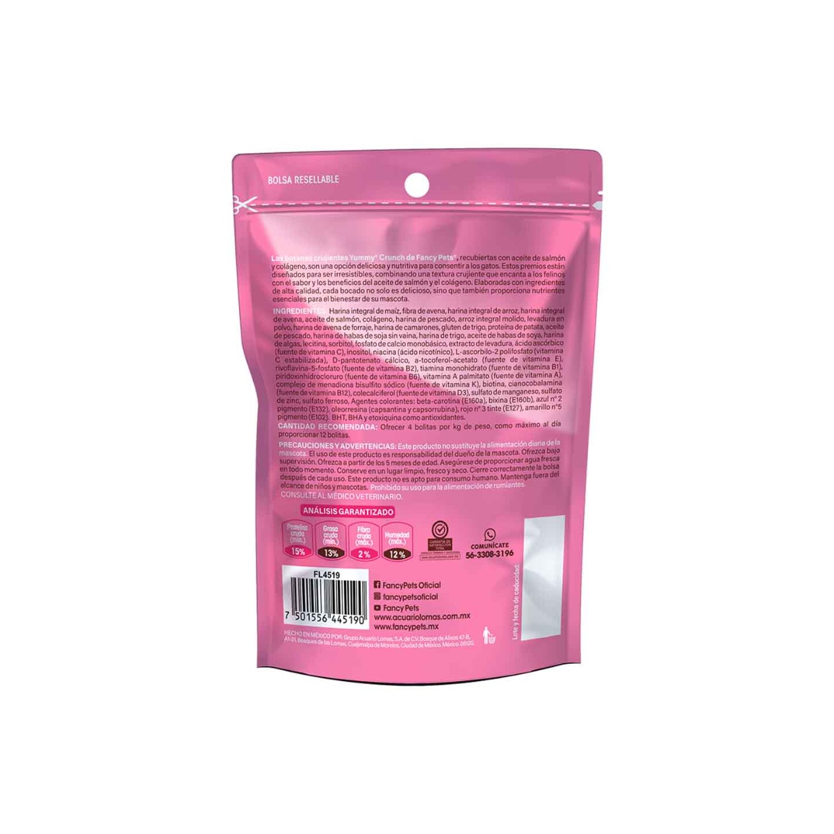 Yummy Crunchy Premios Para Gatos 50 Gr Fancy Pets image number null