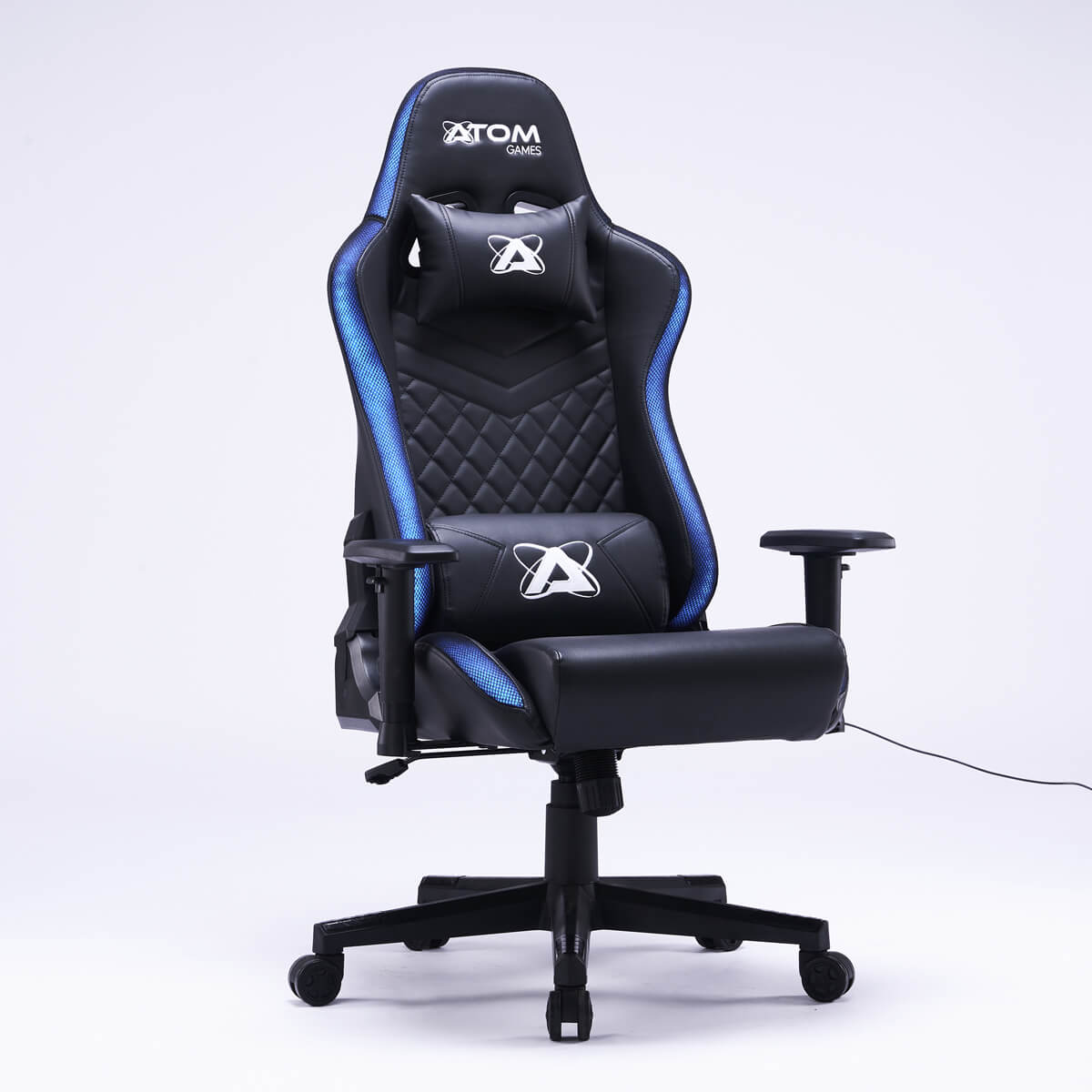 Silla Gamer Rgb Atom Games Negra image number null