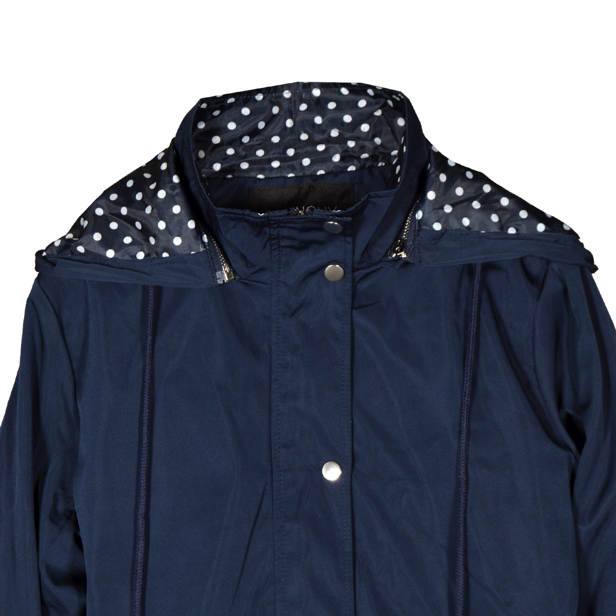 Gabardina Con Capucha Davinchy Para Mujer Casual image number null