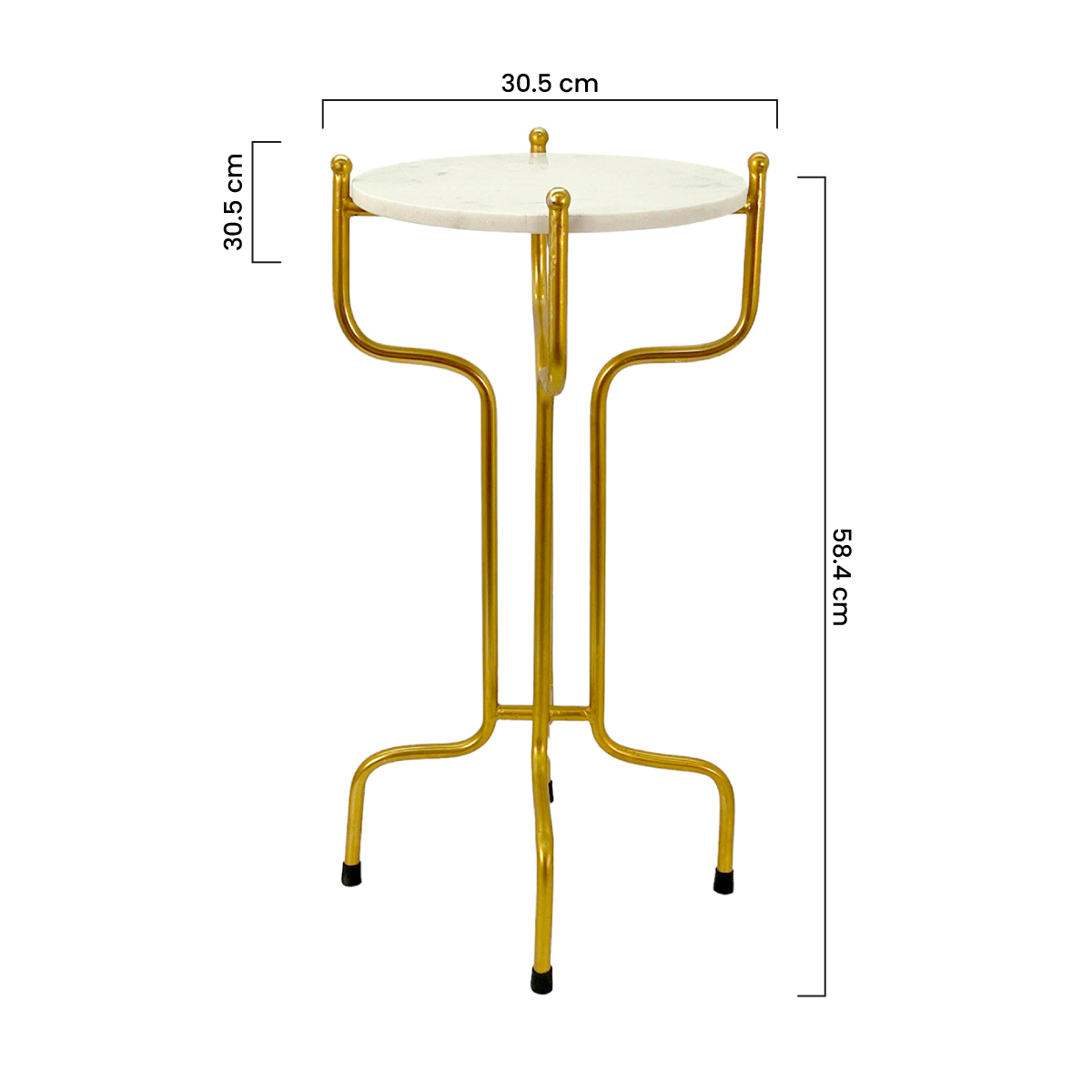 Mesa Auxiliar Modern Colecci&oacute;n Golden Concepts Life image number null