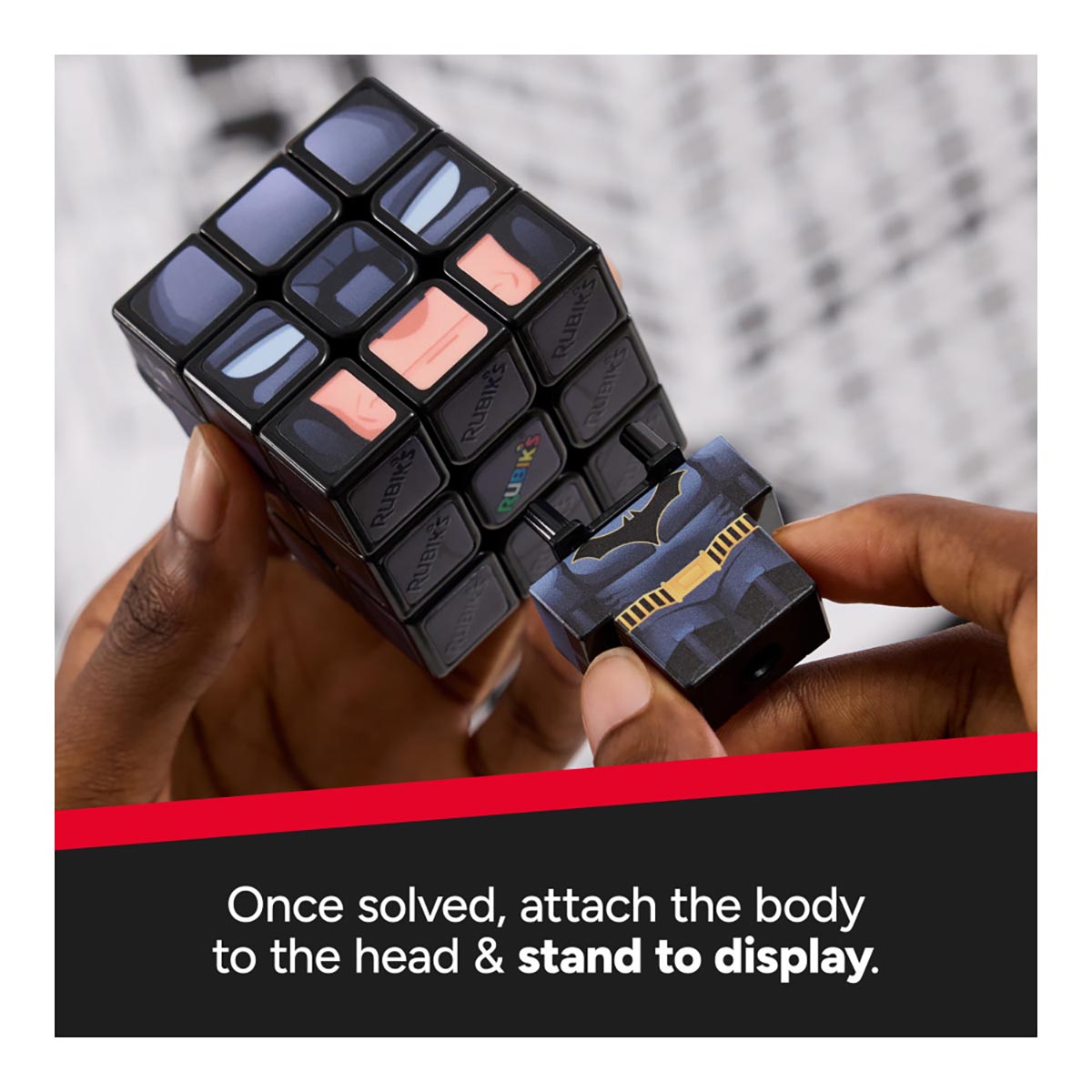 Cubo 3x3 Cubers Asst Batman Spiderman Iron Man Black Panther SPIN MASTER image number null