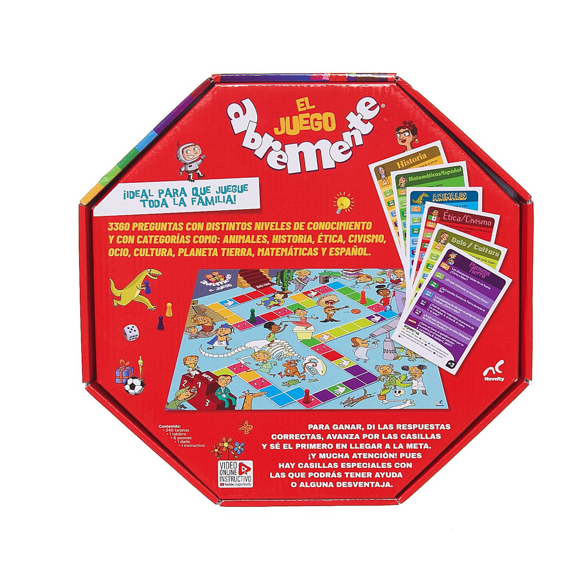 Juego De Mesa En Familia Abremente Caja De Cart&oacute;n  NOVELTY image number null