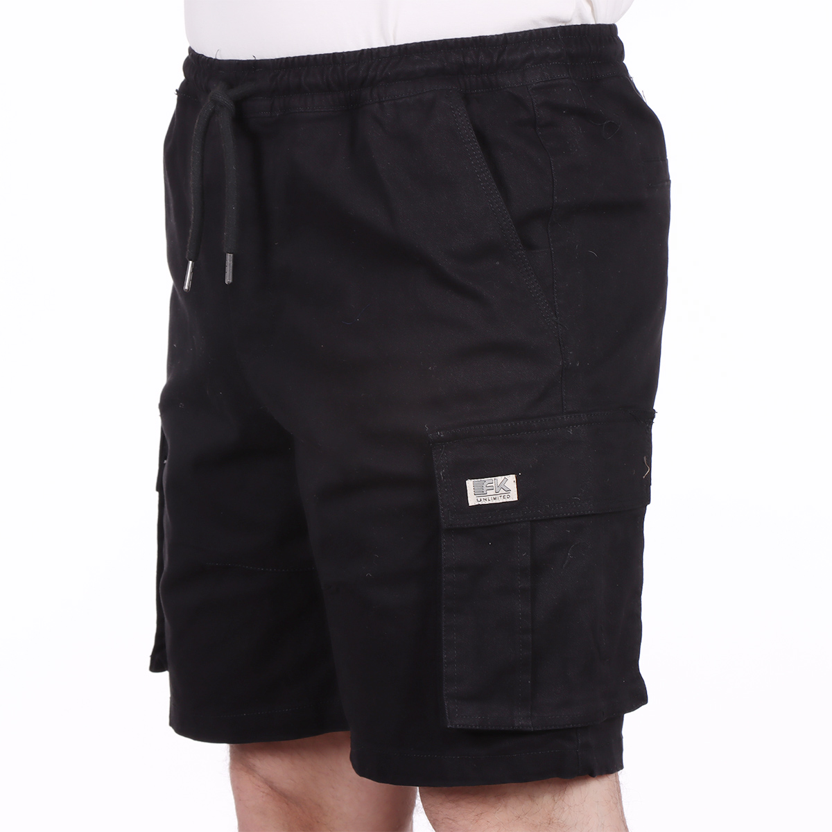 Bermuda Cargo Algod&oacute;n El&aacute;stico Cintura Fukka para Hombre image number null