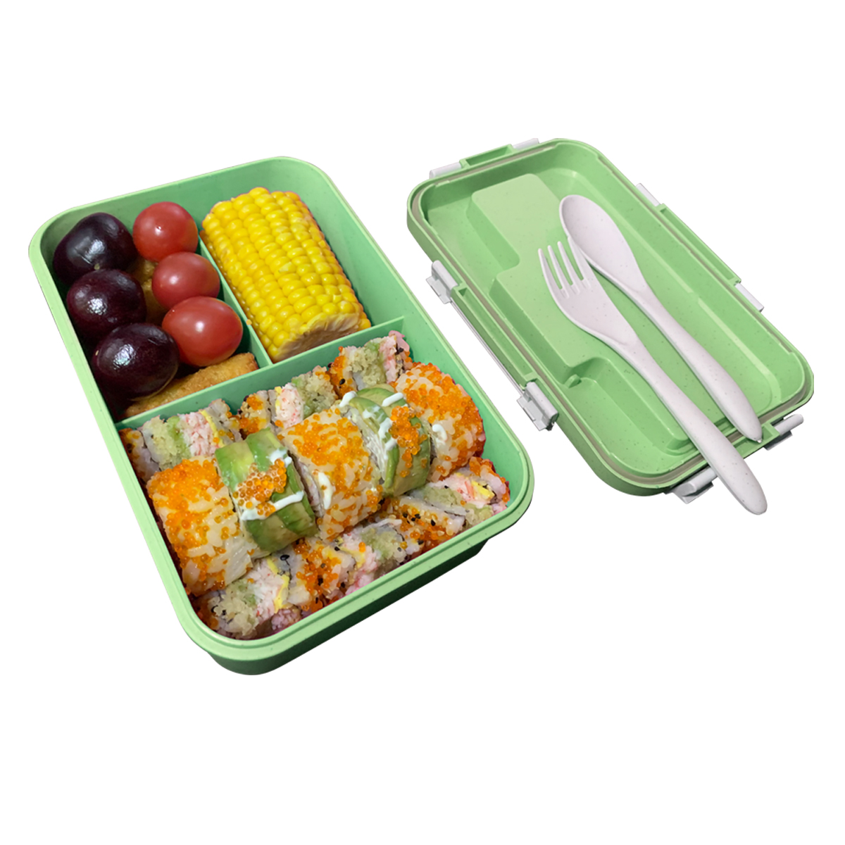 Lunch Box Herm&eacute;tico Verde L&C Home image number null