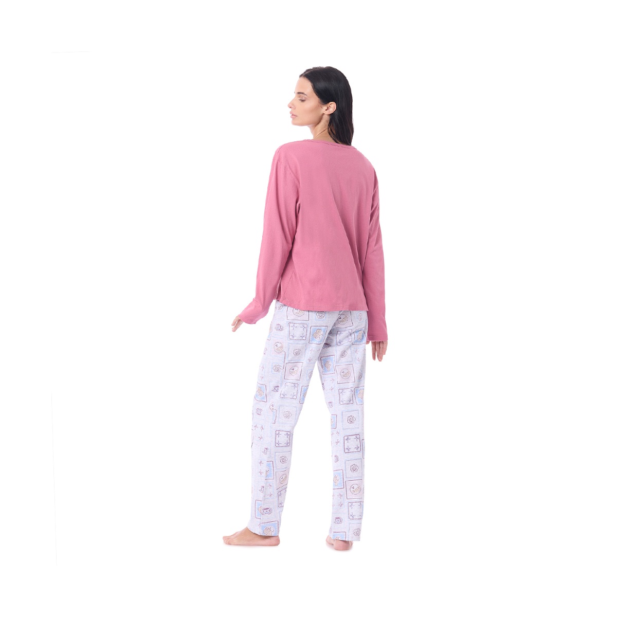 Pijama Manga Larga y Pantalon Tops & Bottoms para Mujer image number null