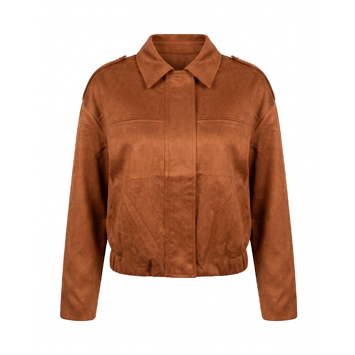 Chamarra De Suede Con Bolsillos Philosophy Para Mujer Junior image number null