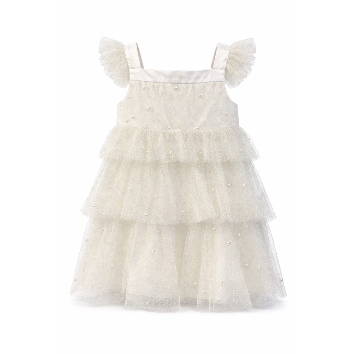 Vestido Olanes Glitter Perlas Pink Galery para Ni&ntilde;a image number null